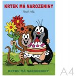 Krtek má narozeniny omalovánky A4 – Zbozi.Blesk.cz