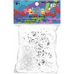 RAINBOW LOOM Original gumičky 600ks bílá