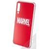 Pouzdro a kryt na mobilní telefon Samsung Pouzdro Marvel Logo 002 TPU ochranné silikonové s motivem Samsung Galaxy A7 2018 červené