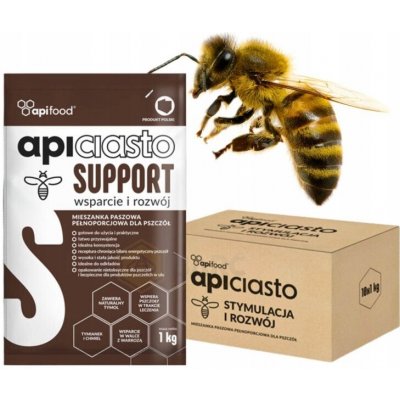 APIFOOD Apiciasto SUPPROT 10 ks x 1 kg krmivo těsto pro včely – Zboží Dáma