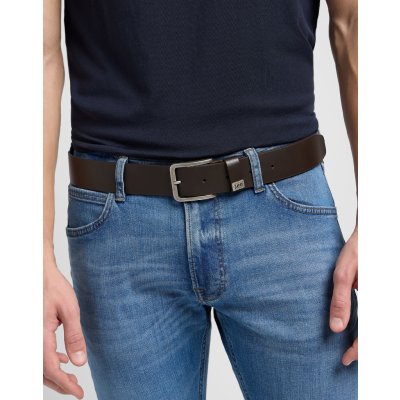 Lee pánský pásek Small Logo Belt LA035324 112124607 Hnědá – Zboží Dáma