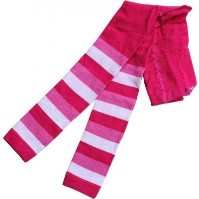Design Socks Dětské legíny proužkované RŮŽOVÉ