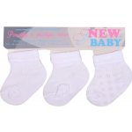 Kojenecké pruhované ponožky New Baby bílé 3ks – Hledejceny.cz