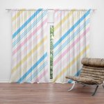 Sablio Závěs Tříbarevné pruhy: 2ks 140x250cm – Hledejceny.cz