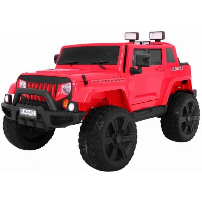 Mamido elektrické autíčko jeep Mighty 4x4 červená