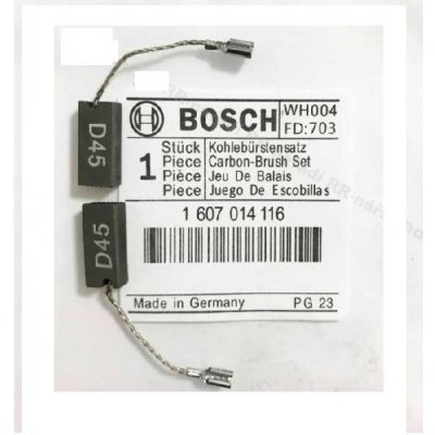 Bosch sada náhradních uhlíků pro úhlové brusky GWS a PBS 1607014116
