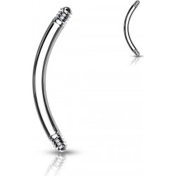 Šperky4U piercing náhradní tyčka zahnutá závit ND018-1606