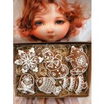 Meduňka pekařství perníkářství Dárková kazeta vánočního perníku 160 g – Zboží Dáma