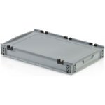 TBA Plastová Euro přepravka 600 x 400 x 75 cmmm s víkem – Sleviste.cz