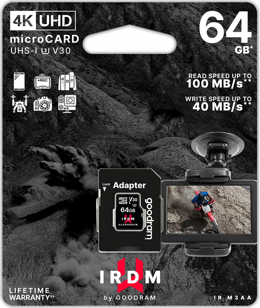 GoodRAM microSD UHS-I U3 64 GB IR-M3AA-0640R12