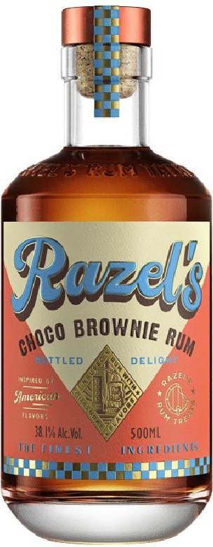 RAZEL'S CHOCO BROWNIE RUM 38,1% 0,5 l (holá láhev)