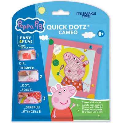 DIAMOND DOTZ QUICK DOTZ Peppa Pig 13 x 13 cm – Sleviste.cz