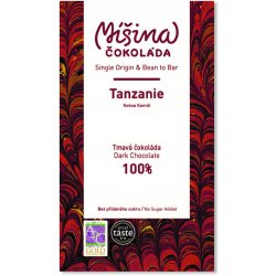 Míšina čokoláda hořká čokoláda 100% Tanzanie 50 g