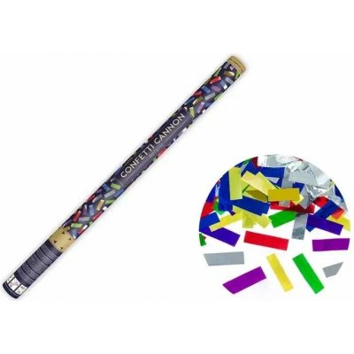 Vystřelovací konfety mix metalické 80 cm – Zboží Dáma
