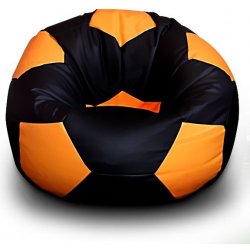 FITMANIA Fotbalový míč XL Vzor: 05 ČERNO-ORANŽOVÁ