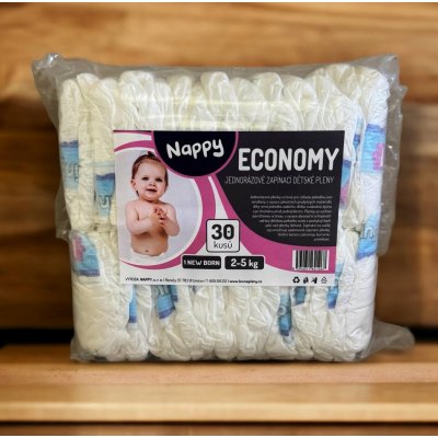 Nappy Economy New Born 2-5 kg 30 ks – Zboží Mobilmania