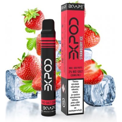 Exvape Expod Strawberry Ice 20 mg 500 potáhnutí 1 ks