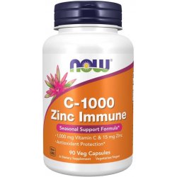 Now Foods C 1000 Zinc Immune 90 kapslí