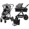 Kočárek Kinderkraft kombinovaný Veo black/grey 2v1 2019