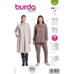 Střih Burda 5782 na dámské šaty a halenku pro plnoštíhlé – Sleviste.cz