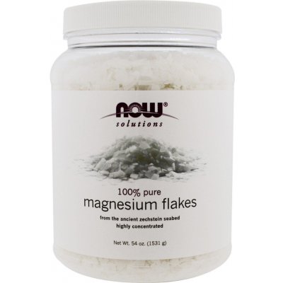 Now Foods Magnesium Flakes vločky 100 % Čistota 1,5 kg 1531 g