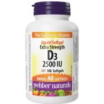 Webber Naturals D3 2500 iu 180 žvýkacích tablet – Hledejceny.cz