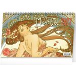 NOTIQUE Stolní Alfons Mucha 23,1 x 14,5 cm 2027 – Zboží Mobilmania