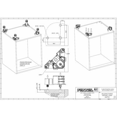 Fennel rektifikační noha 140-210 mm, s kolíky – Zboží Mobilmania