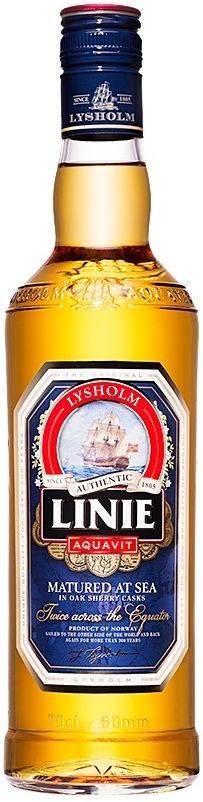 Lysholm Linie Aquavit 41% 1 l (holá láhev)