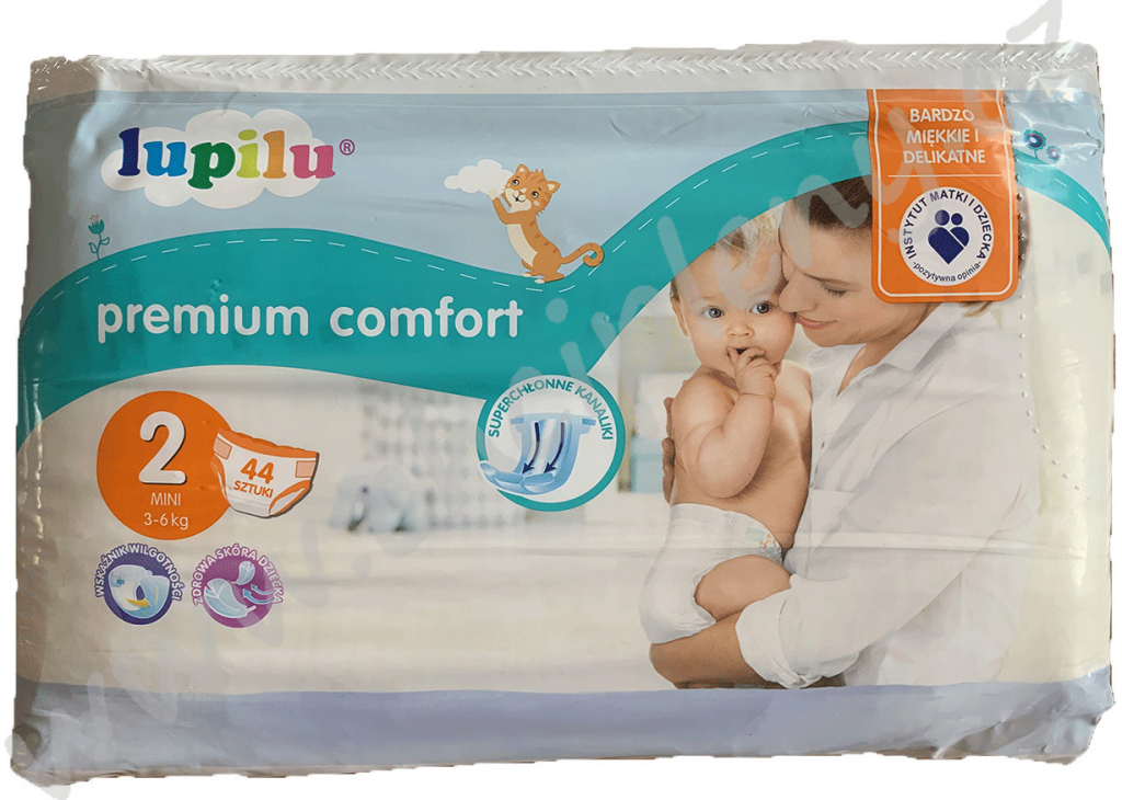 Lupilu Premium comfort vel. 2 - 3-6 kg 44 ks od 149 Kč - Heureka.cz