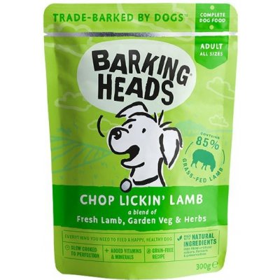 Barking Heads Chop Lickin’ Lamb Grain Free 6 x 300 g – Zboží Mobilmania