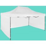 Expodum Nůžkový stan 3x4,5m ocelový Bílá 3 boční plachty – Zboží Dáma