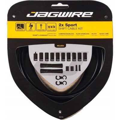 Jagwire UCK302 2x Sport Shift Kit, černá – Zboží Mobilmania