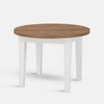 Stima Kulatý stůl FIT II. 110 + 35 cm dub kansas bílá – Hledejceny.cz