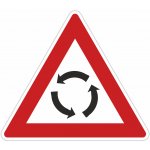 Dopravní značka A4, Pozor, kruhový objezd Dopravní značka 700 mm trojúhelník – HobbyKompas.cz