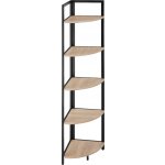 Tectake Rohový regál Castlebar 30x30x150cm – Zboží Mobilmania