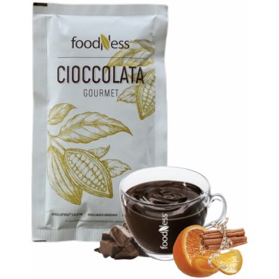 Foodness Horká čokoláda Pomeranč se skořicí 30 g – Zboží Mobilmania