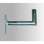 WFmetal Držák antény na zeď, tvar T mini, žárový zinek, délka 20cm K20T32Z – Zboží Živě