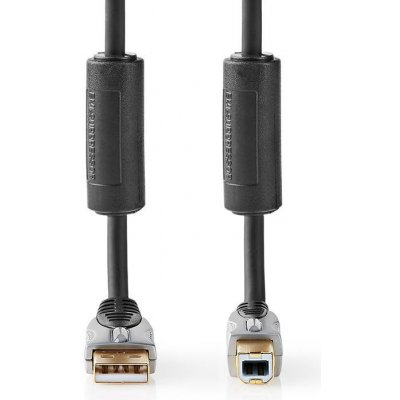 Nedis CCGC61100AT50 propojovací zástrčka USB 2.0 A - zástrčka USB 2.0 B, 5m, černý – Zbozi.Blesk.cz