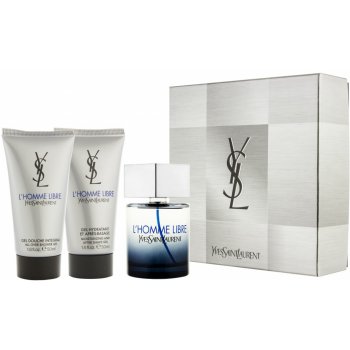 Yves Saint Laurent L'Homme Libre EDT 100 ml + sprchový gel 50 ml + balzám po holení 50 ml dárková sada