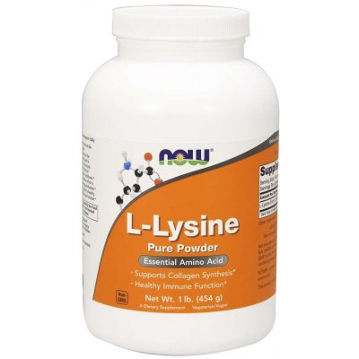 NOW Foods Now L-Lysine L-lysin prášek 454 g