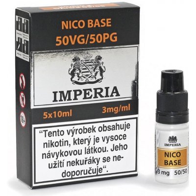 Boudoir Samadhi s.r.o. IMPERIA Nico Base PG50/VG50 PG50/VG50 3mg 5x10ml – Sleviste.cz