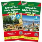 cyklomapa Latvia Lotyšsko 1:150 t. set 2 mapy – Zboží Dáma