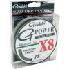 Rybářské lanko GAMAKATSU šňůra G-Power X8 PE Moss Green 150m 0,34mm