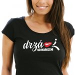 Dámské tričko Drzá od narození Černá – Zboží Dáma