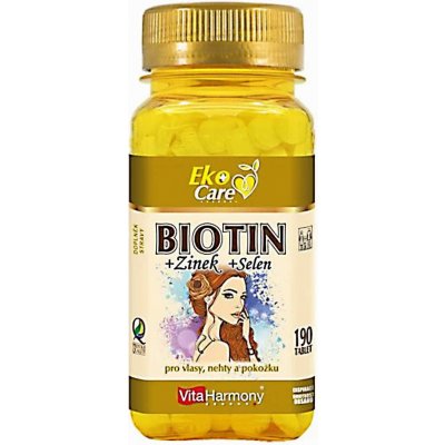 VitaHarmony Biotin + Zinek + Selen 190 tablet Eko – Hledejceny.cz