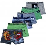 PeSaiL chlapecké boxerky mix barev a mix dezénů NBR01 6 ks v balení – Zboží Dáma