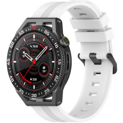 PROTEMIO RUBBER Silikonový řemínek Huawei Watch Buds / GT3 SE / GT3 Pro 46mm bílý 59911
