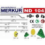 Merkur ND 104 Hřídelky a plochá kola 39ks – Zboží Živě