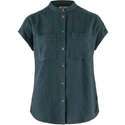 Fjällräven Övik Hemp Shirt SS W Mountain Blue – Zboží Dáma